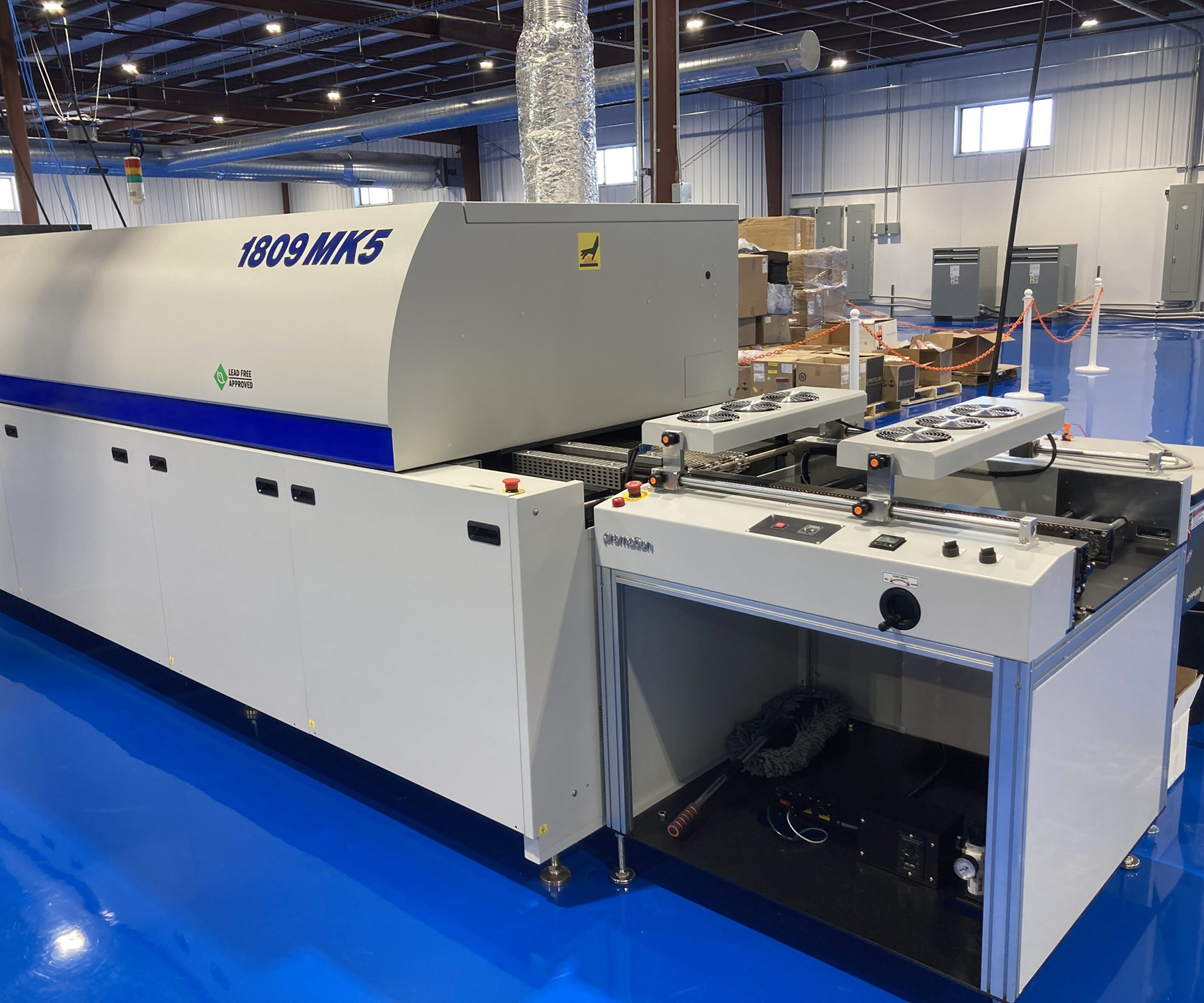 A reflow oven